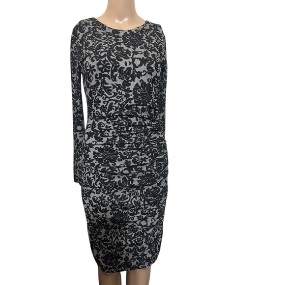 Ganni Dresses & Skirts - Ganni Black and Gray Patterned Dress
